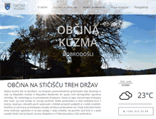 Tablet Screenshot of obcina-kuzma.si